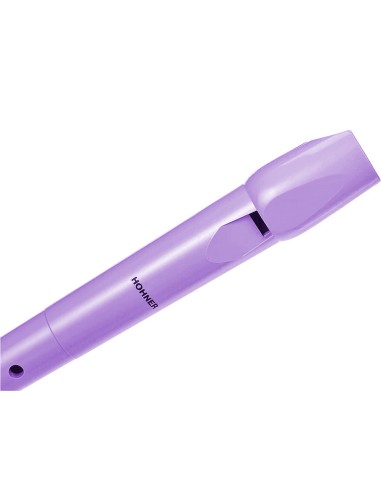 Flauta hohner 9508 color lavanda funda verde y transparente