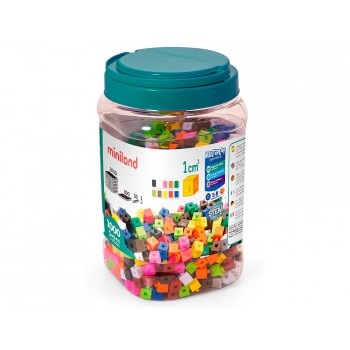 Juego miniland surtido de 1000 cubos de 1 cm para apoyar conceptos matematicos 125x215x125 mm