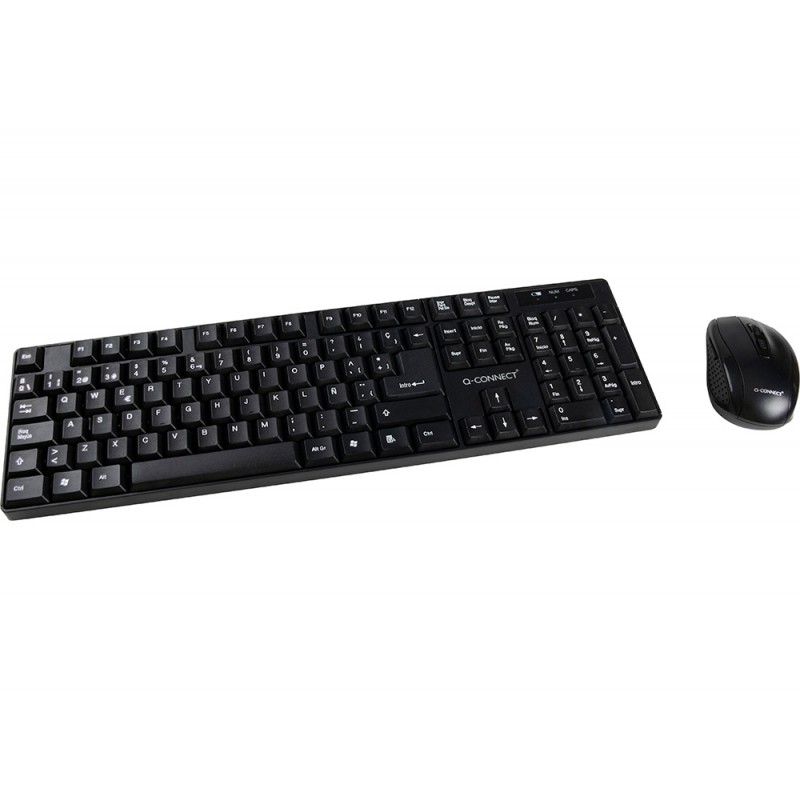 Set teclado raton inalambrico q connect 24g negro compatible windows 98 nt me 2000 xp 7 