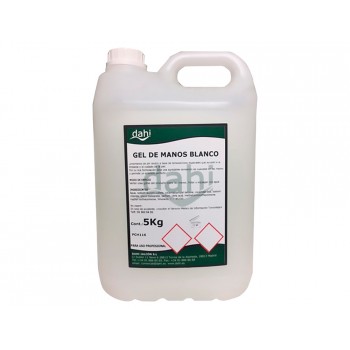 Gel de manos dahi blanco nacar ado garrafa de 5 litros