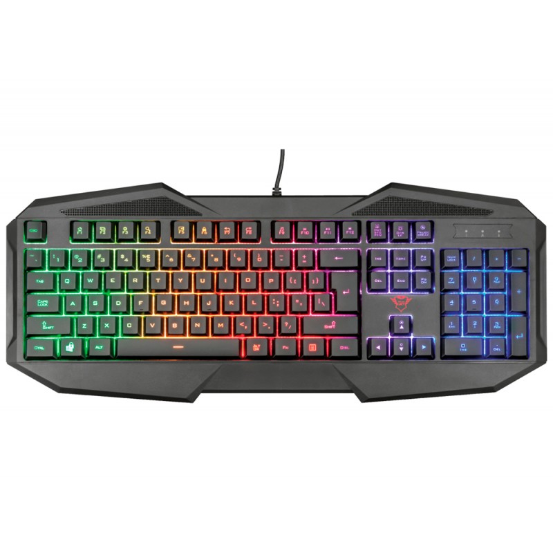 Teclado trust gxt 830 rw avonn gaming iluminacion rainbow usb 20 cable 14 m