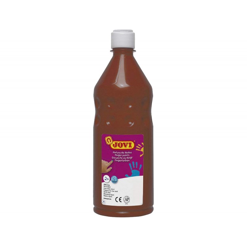 Pintura a dedos jovi 750 ml marron