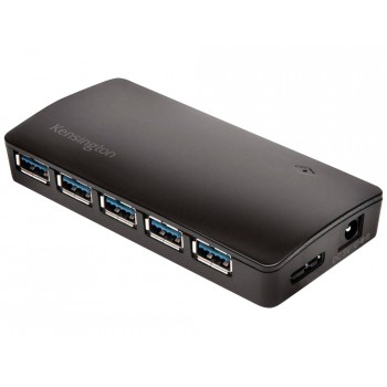 Hub usb 30 kensington con cargador 7 puertos negro