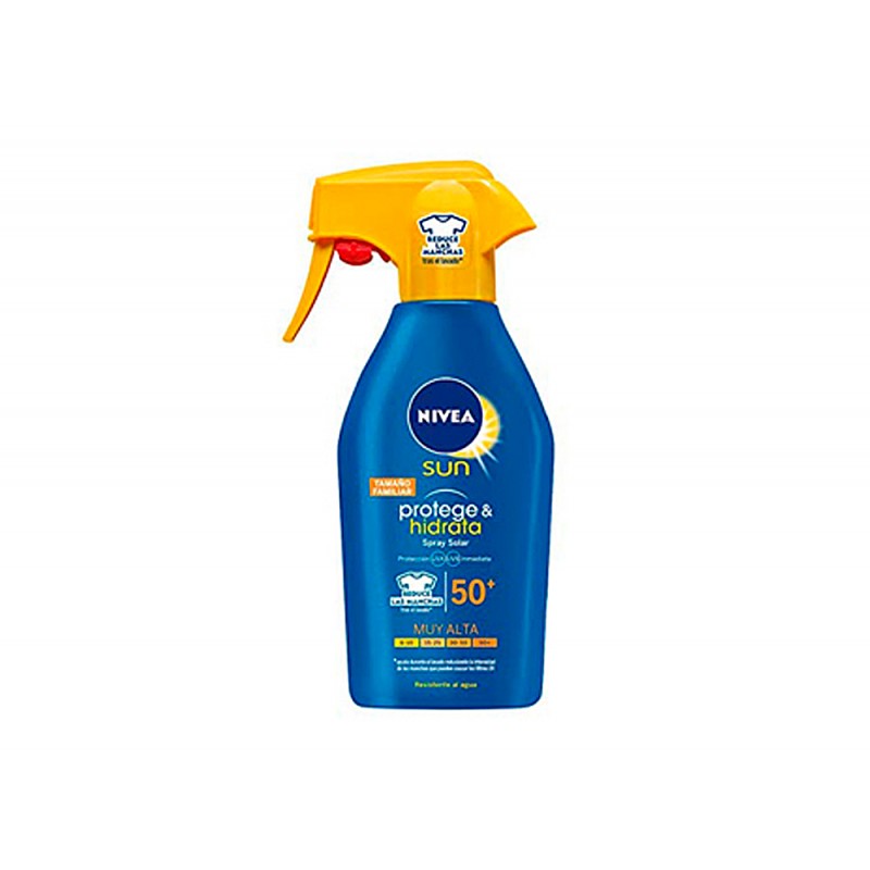 Bronceador nivea infantil proteccion fp50 resistente al agua spray bote de 300 ml