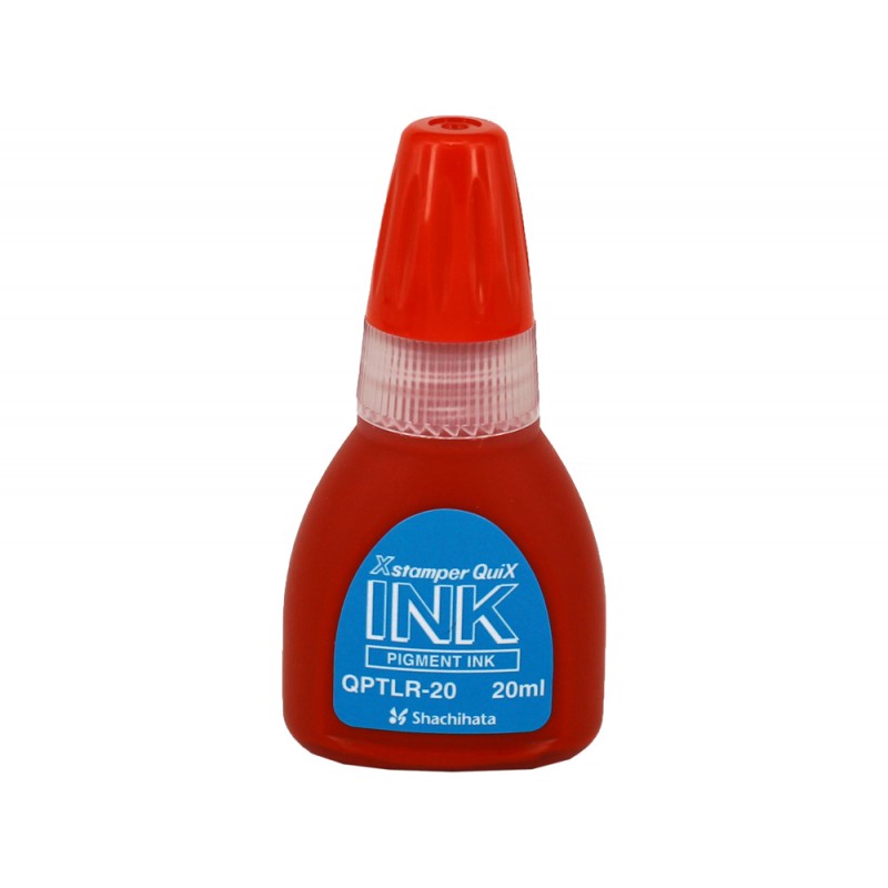 Tinta x stamper quix para sellos roja bote de 20 ml