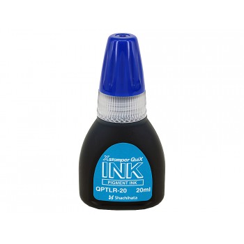 Tinta x stamper quix para sellos azul bote de 20 ml