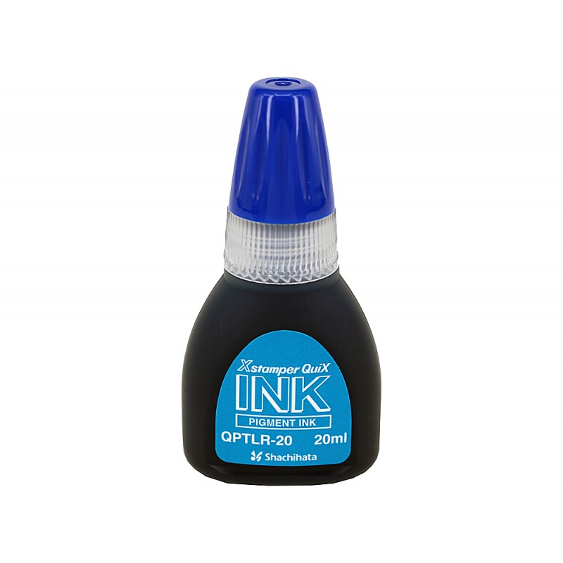 Tinta x stamper quix para sellos azul bote de 20 ml