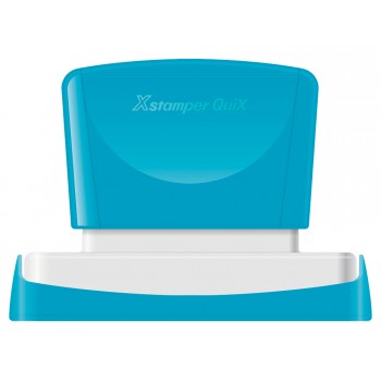 Sello x stamper quix personalizable color rojo medidas 22x69 mm q 18