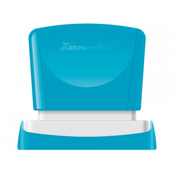 Sello x stamper quix personalizable color rojo medidas 16x48 mm q 11