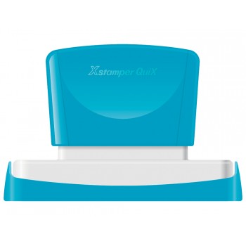 Sello x stamper quix personalizable color azul medidas 16x83 mm q 26