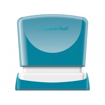 Sello x stamper quix personalizable color azul medidas 11x40 mm q 10