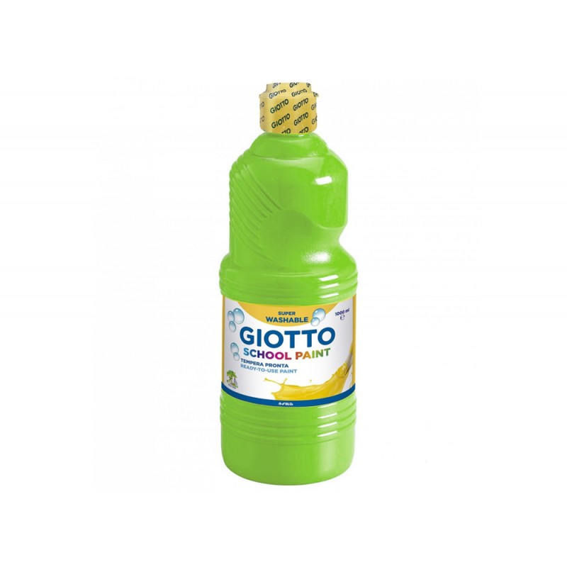 Tempera liquida giotto escolar lavable 1000 ml verde cinabrio