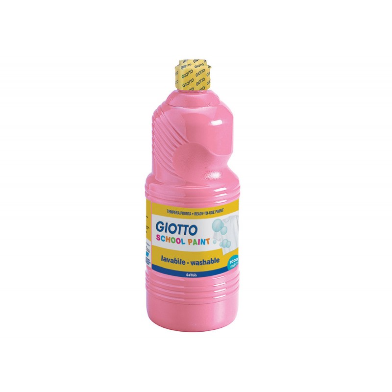 Tempera liquida giotto escolar lavable 1000 ml rosa