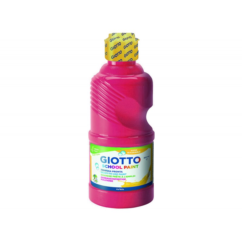 Tempera liquida giotto escolar lavable 500 ml magenta