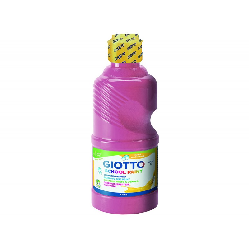 Tempera liquida giotto escolar lavable 500 ml rosa