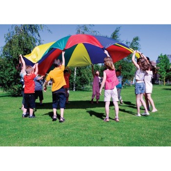 Paracaidas amaya de nylon con 12 asas colores del parchis 350 m