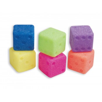 Dados amaya en goma eva con cascabel 15x15 cm