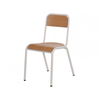 Silla madera mobeduc talla 4 master estructura metalica respaldo y asiento de madera contrachapada