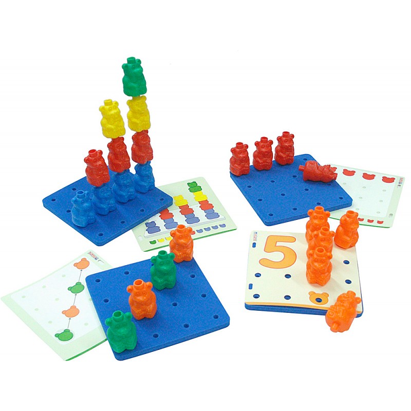 Juego miniland ositos colores ejercicios seriacion y orientacion