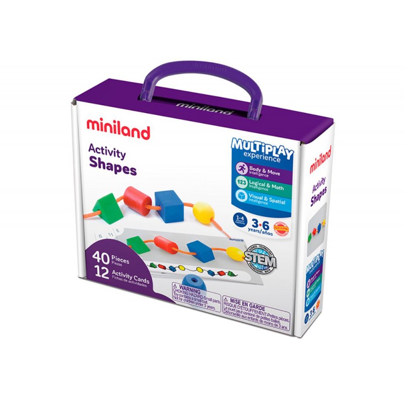 Juego miniland actividades formas 40 formas 12 fichas actividades