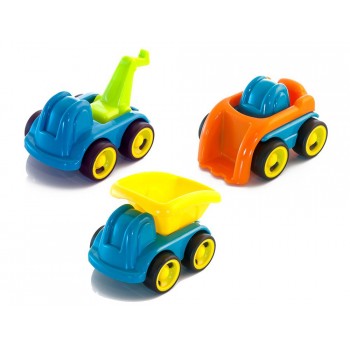 Juego miniland minimobil dumpy 6 vehiculos