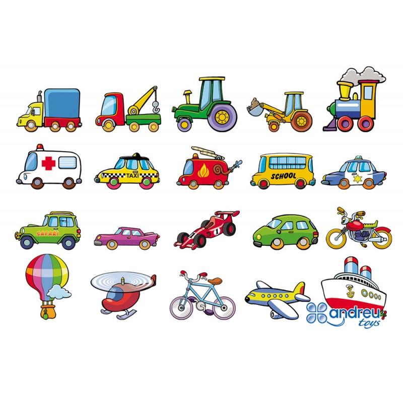 Juego andreutoys vehiculos magneticos 8 cm caja de 20 unidades surtidas 206x19x45 cm