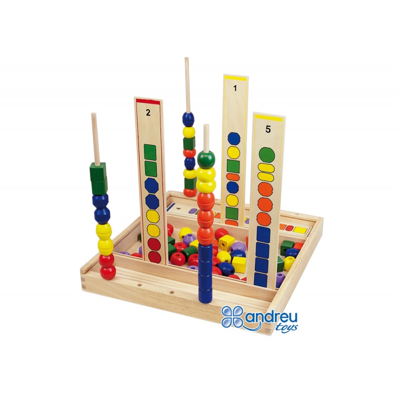 Juego andreutoys manipulacion percepcion visual 92 piezas 34x33x45 cm