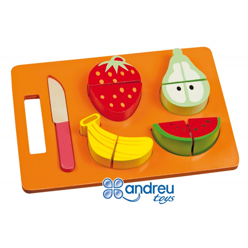 Juego andreutoys bandeja frutas para cortar 214x15x3 cm