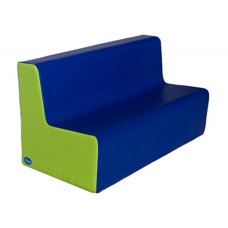 Sillon sumo didactic mediano triple alt asiento 25 cm azul pistacho 100x45x50 cm