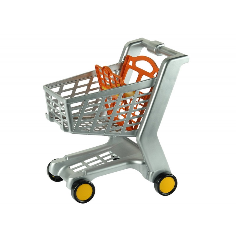 Carrito de compras theo klein con ruedas gris 42x46x35 cm