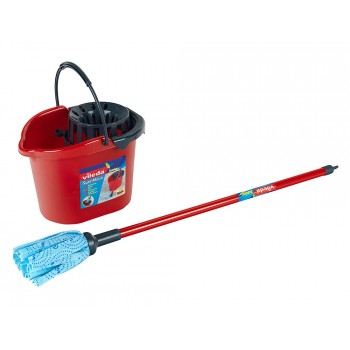 Cubo con escurridor theo klein vileda fregona y palo uso infantil 145x495x20 cm