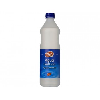Agua destilada vivochef botella 1l