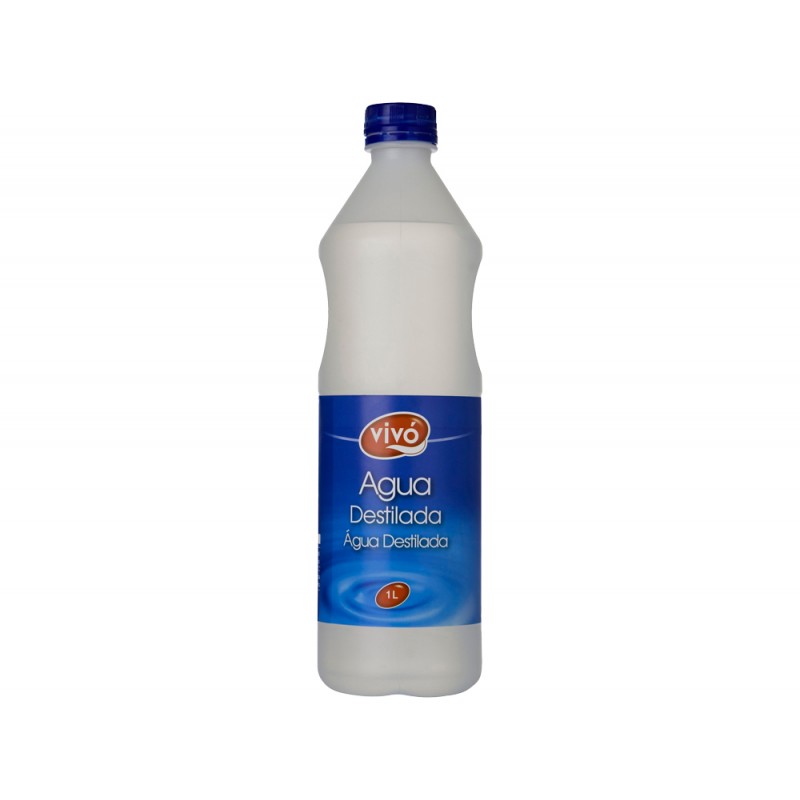 Agua destilada vivochef botella 1l