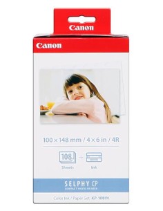 Canon KP-108IN Pack de Tinta Original y 108 Hojas Papel...
