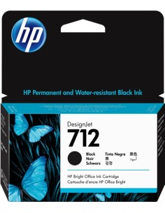 HP 712 Negro Cartucho de Tinta Original - 3ED70A