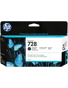 HP 728 Negro Mate Cartucho de Tinta Original - 3WX25A