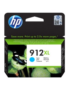HP 912XL Cyan Cartucho de Tinta Original - 3YL81AE