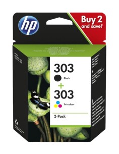HP 303 Negro + Color Pack de 2 Cartuchos de Tinta...