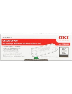 OKI C5600/C5700 Negro Cartucho de Toner Original - 43324408