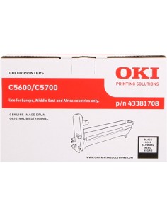 OKI C5600/C5700 Negro Tambor de Imagen Original -...