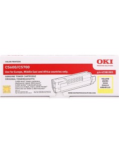 OKI C5600/C5700 Amarillo Cartucho de Toner Original -...