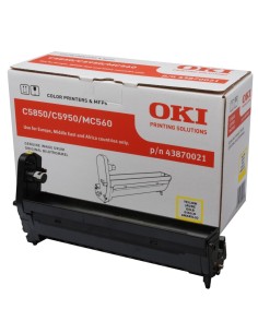 OKI C5850/C5950/MC560 Amarillo Tambor de Imagen Original...