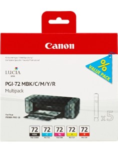 Canon PGI72 Pack de 5 Cartuchos de Tinta Originales -...
