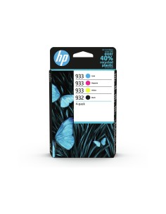 HP 932 + 933 Pack de 4 Cartuchos de Tinta Originales -...