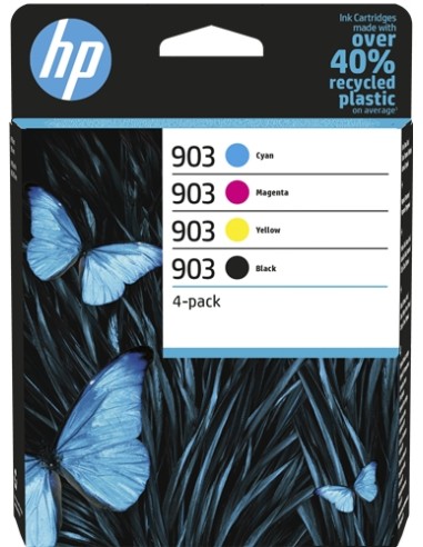 HP 903 Pack de 4 Cartuchos de Tinta Originales - 6ZC73AE