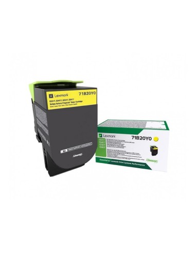 Lexmark CS317/CS417/CS517/CX317/CX417/CX517 Amarillo Cartucho de Toner Original - 71B20Y0/71B0040