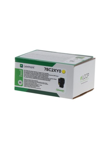 Lexmark CS421/CS521/CS622/CX421/CX522/CX622/CX625 Amarillo Cartucho de Toner Original - 78C2XY0/78C2XYE