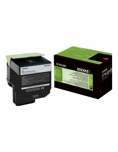 Lexmark CX510 Negro Cartucho de Toner Original - 80C2XK0/80C2XKE/80C0X10/802XK