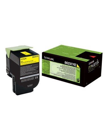 Lexmark CX510 Amarillo Cartucho de Toner Original - 80C2XY0/80C2XYE/80C0X40/802XY