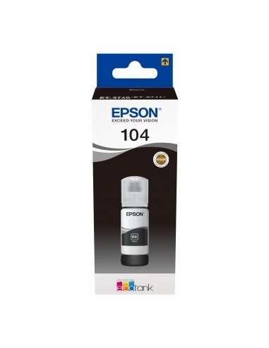 Epson 104 Negro Botella de Tinta Original - C13T00P140